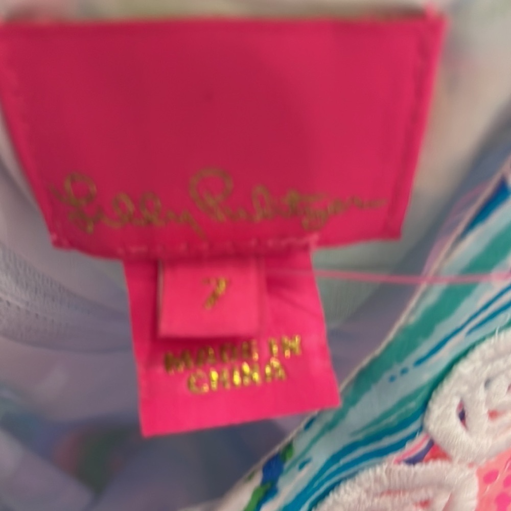 Lilly Pulitzer girls little Lilly classic shift dress Multi Swizzle sizes 7& 10 - Picture 8 of 12